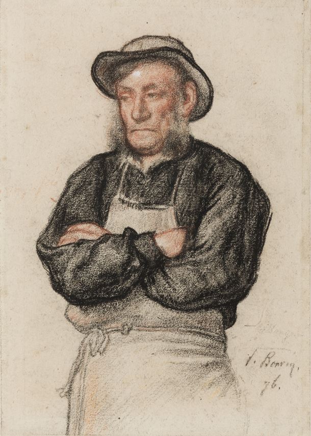François BONVIN  - A Standing Man with his Arms Folded  | MasterArt